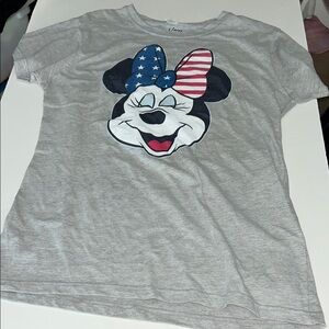 🇺🇸Disney Gray Minnie  Mouse Short Sleeve Tee